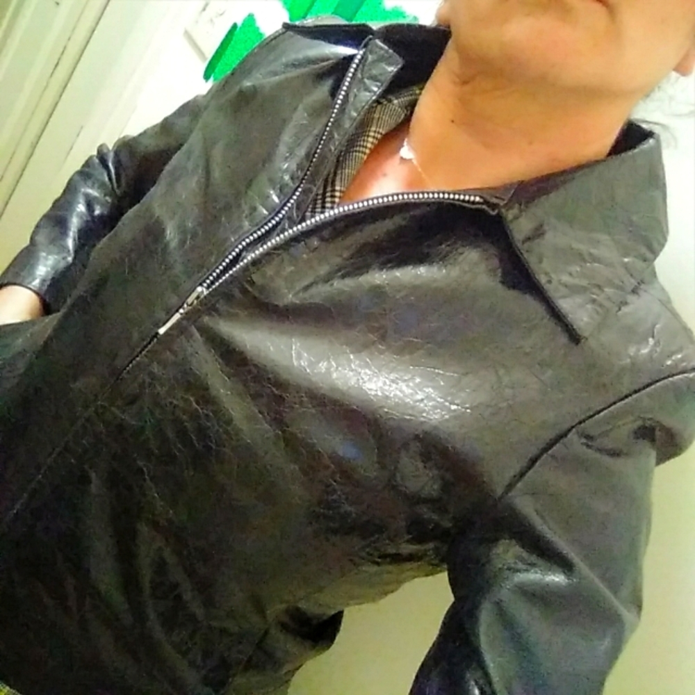Genuine Leather Euro-Style Moto Jacket